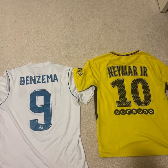 2017 Benzema (Real Madrid) and Neymar (PSG) Jersey 100%Authentic with climacool - Picture 16 of 17